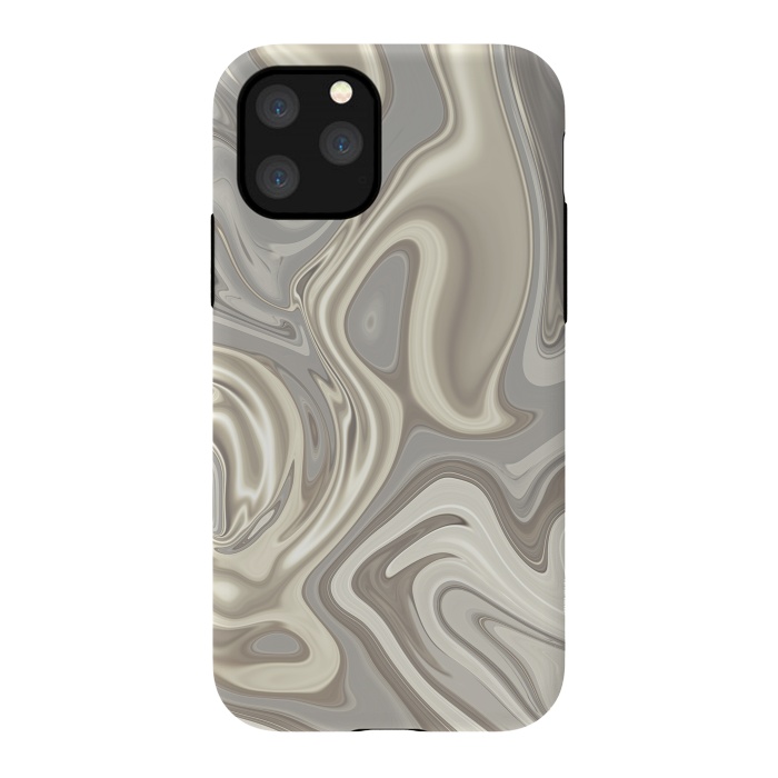 iPhone 11 Pro StrongFit Greige Glamorous Faux Marble 2 by Andrea Haase