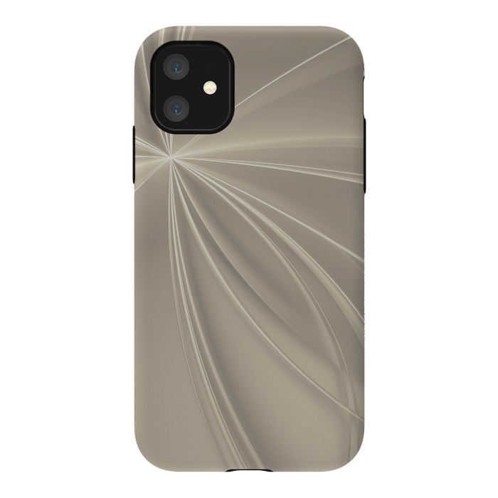 iPhone 11 StrongFit Shining Rays In Soft Gold by Andrea Haase