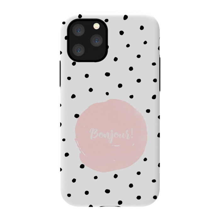 iPhone 11 Pro StrongFit Bonjour - on polka dots  by  Utart