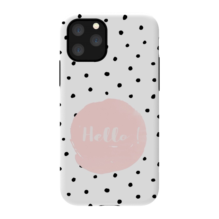 iPhone 11 Pro StrongFit Hello on polka dots  by  Utart
