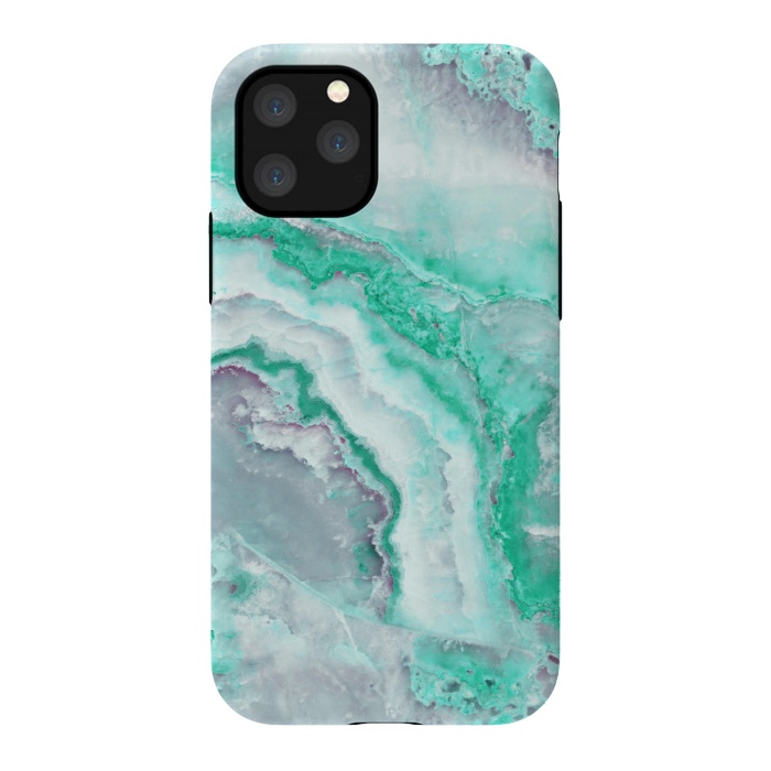 iPhone 11 Pro StrongFit Mint Green Veined Agate by  Utart