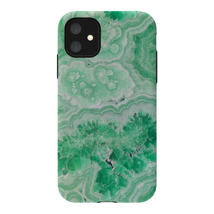 iPhone 11 StrongFit Mint Green Agate by  Utart