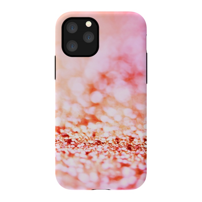 iPhone 11 Pro StrongFit Sunny pink faux glitter by  Utart
