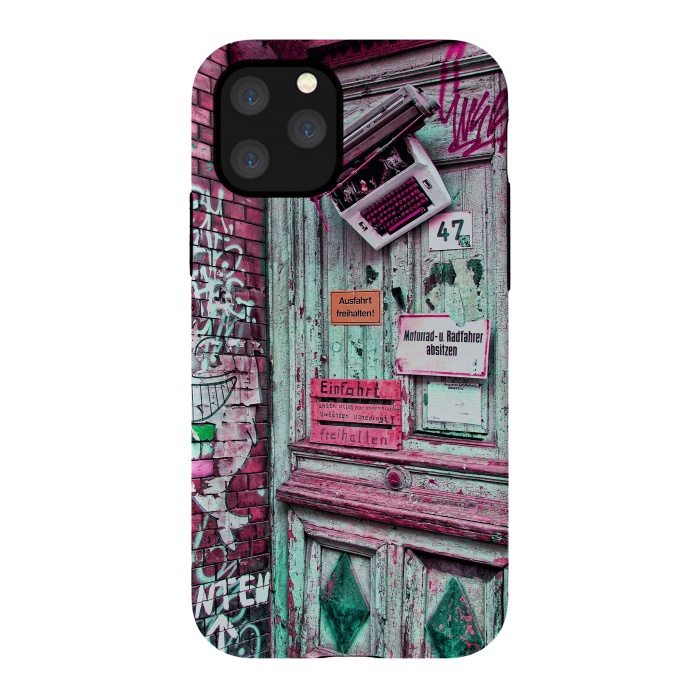 iPhone 11 Pro StrongFit Urban Grunge Door by Andrea Haase