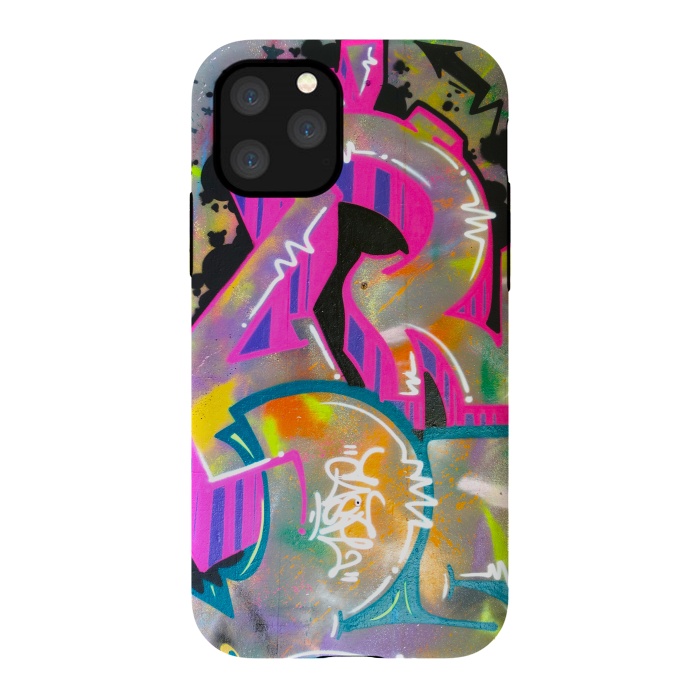iPhone 11 Pro StrongFit Colorful Grafitti Tag by Andrea Haase