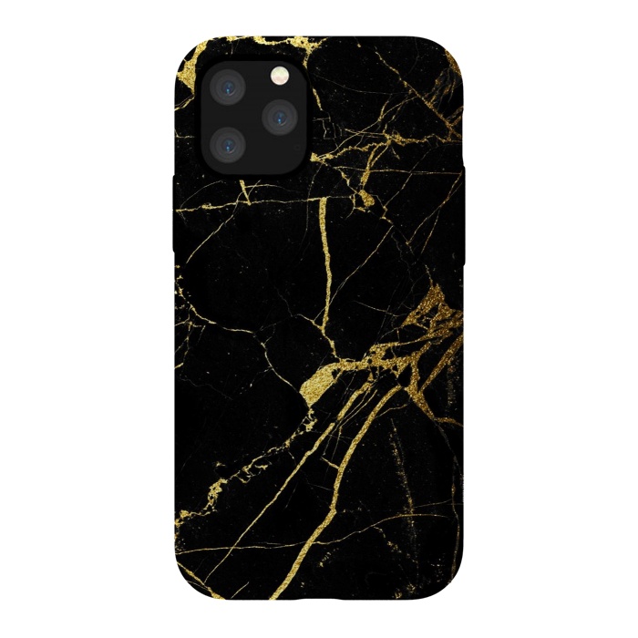 iPhone 11 Pro StrongFit  Black-Gold Marble Impress by ''CVogiatzi.