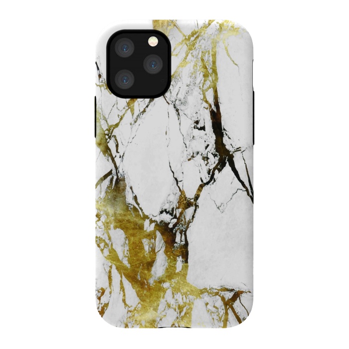 iPhone 11 Pro StrongFit Gold-White Marble Impress by ''CVogiatzi.