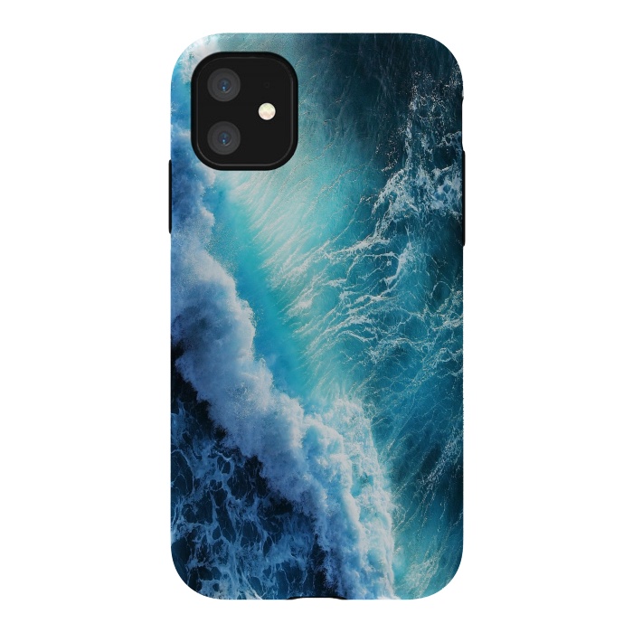 iPhone 11 StrongFit Waving Blue by ''CVogiatzi.