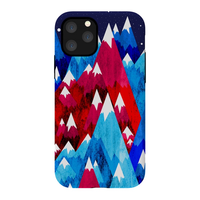 iPhone 11 Pro StrongFit Blue Peak Mountains by Steve Wade (Swade)