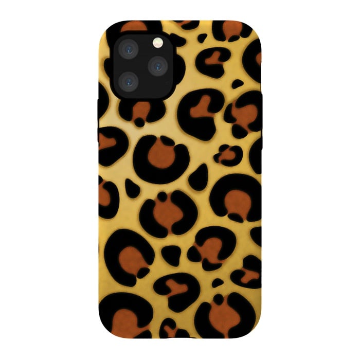 iPhone 11 Pro StrongFit Jaguar Leopard Fur Texture by BluedarkArt