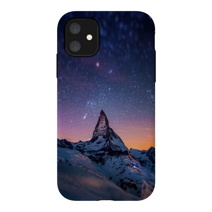 iPhone 11 StrongFit Mountain Reach the Galaxy by ''CVogiatzi.