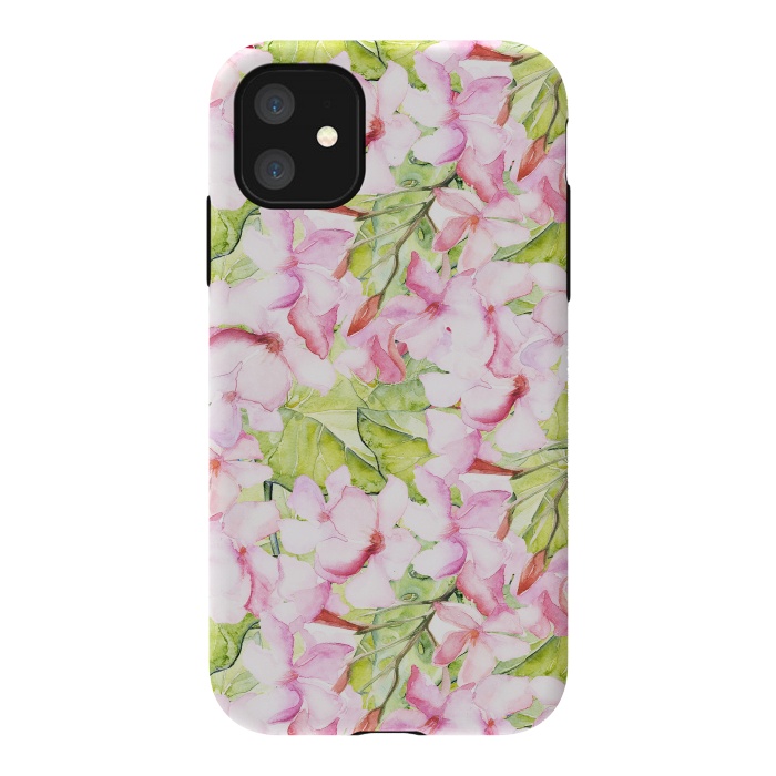 iPhone 11 StrongFit Pink Oleander by  Utart