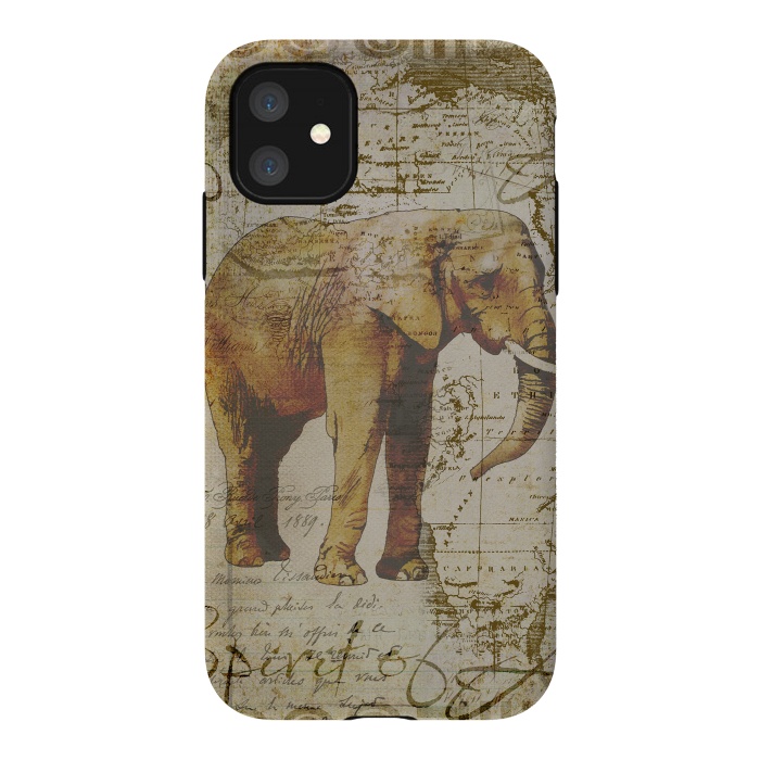 iPhone 11 StrongFit African Elephant by Andrea Haase