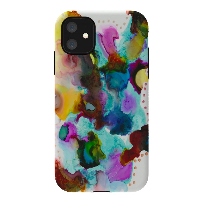 iPhone 11 StrongFit Alcohol ink 4 by haroulita