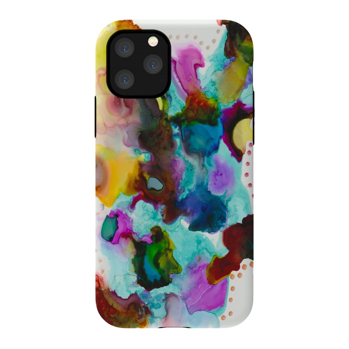 iPhone 11 Pro StrongFit Alcohol ink 4 by haroulita