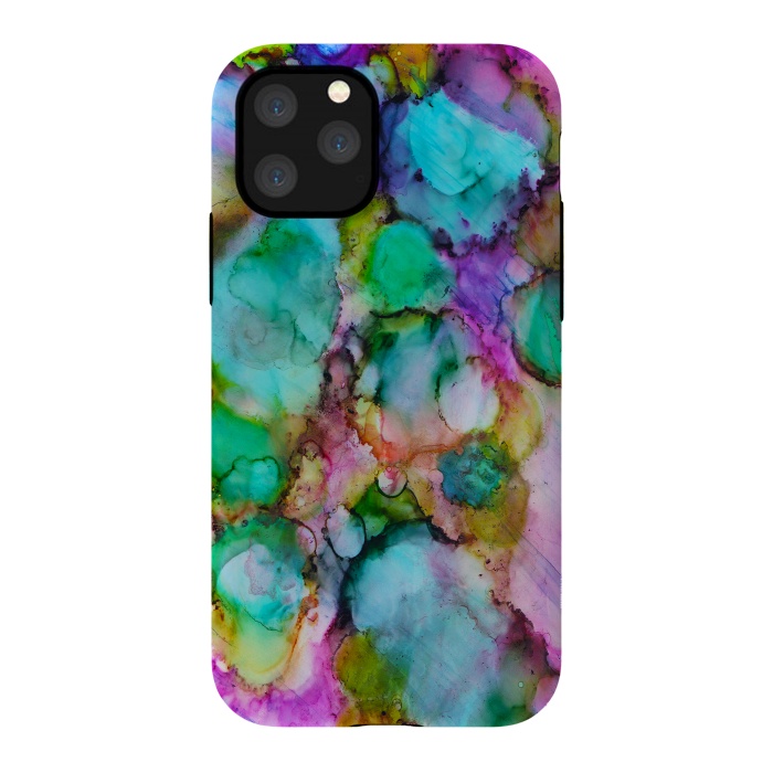 iPhone 11 Pro StrongFit Alcohol ink 8 by haroulita