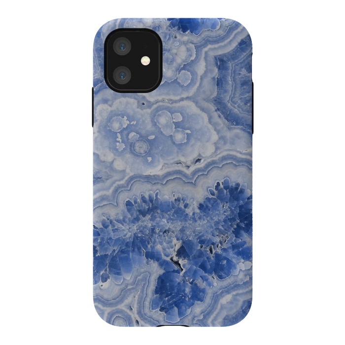 iPhone 11 StrongFit Light Blue Chrystal Agate by  Utart
