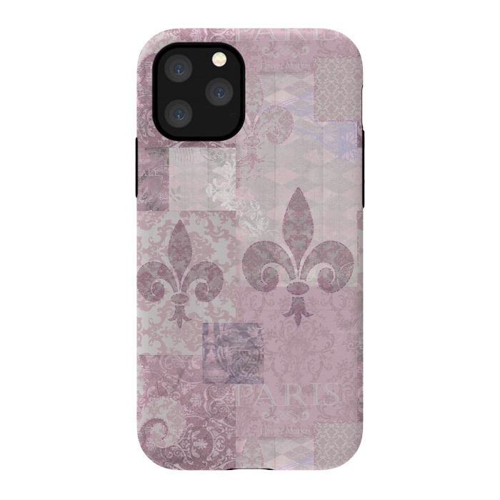iPhone 11 Pro StrongFit Romantic Vintage Pattern Soft Pink by Andrea Haase