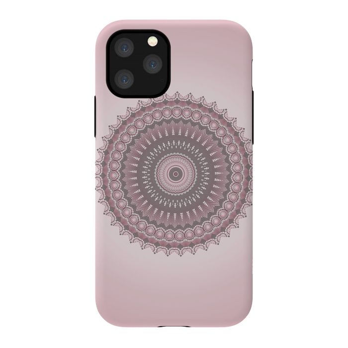 iPhone 11 Pro StrongFit Soft Pink Mandala Design by Andrea Haase