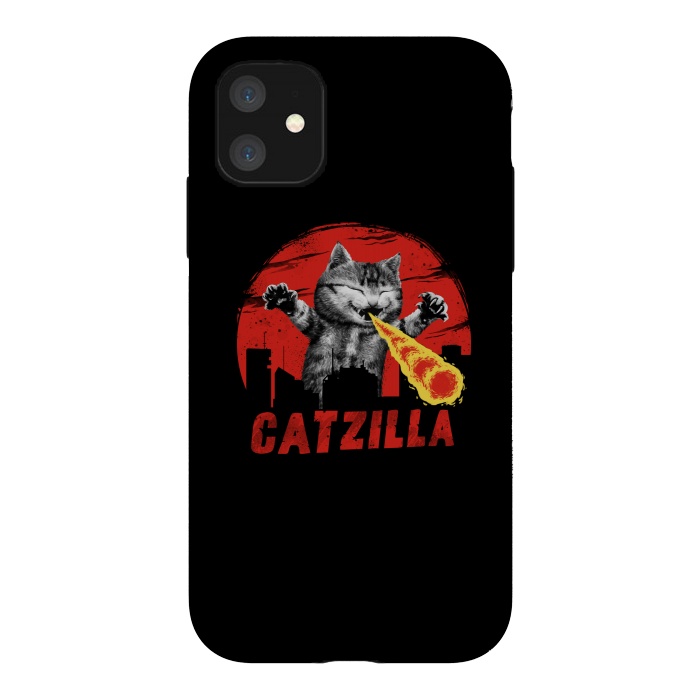iPhone 11 StrongFit Catzilla by Vincent Patrick Trinidad