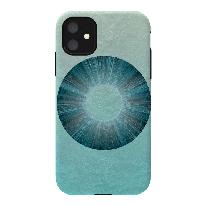 iPhone 11 StrongFit Turquoise Alien Iris 2 by Andrea Haase