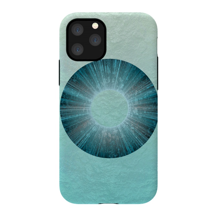 iPhone 11 Pro StrongFit Turquoise Alien Iris 2 by Andrea Haase