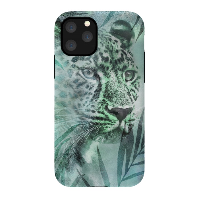 iPhone 11 Pro StrongFit Cheetah Green Jungle 2 by Andrea Haase