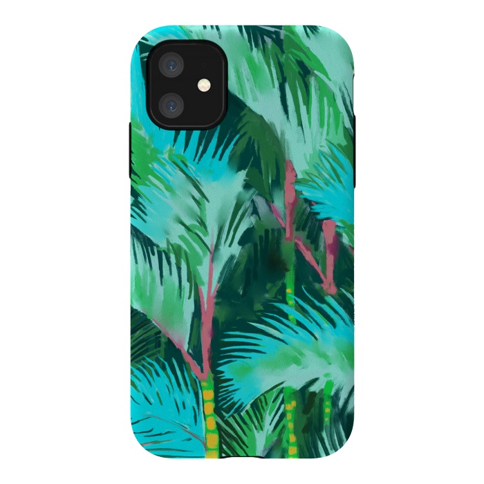 iPhone 11 StrongFit Palm Forest by Uma Prabhakar Gokhale