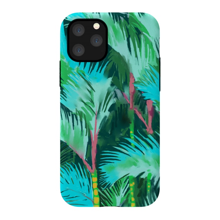 iPhone 11 Pro StrongFit Palm Forest by Uma Prabhakar Gokhale