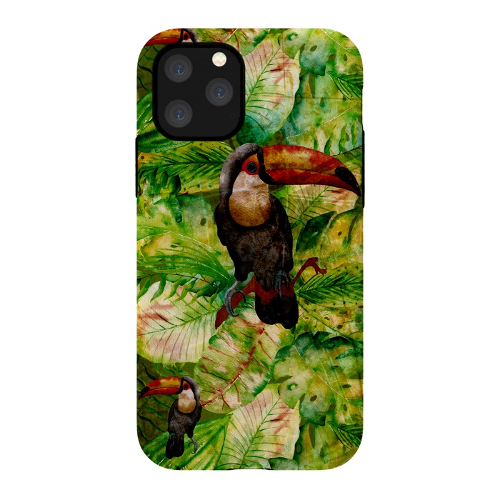 iPhone 11 Pro StrongFit Tropical Jungle Bird by  Utart