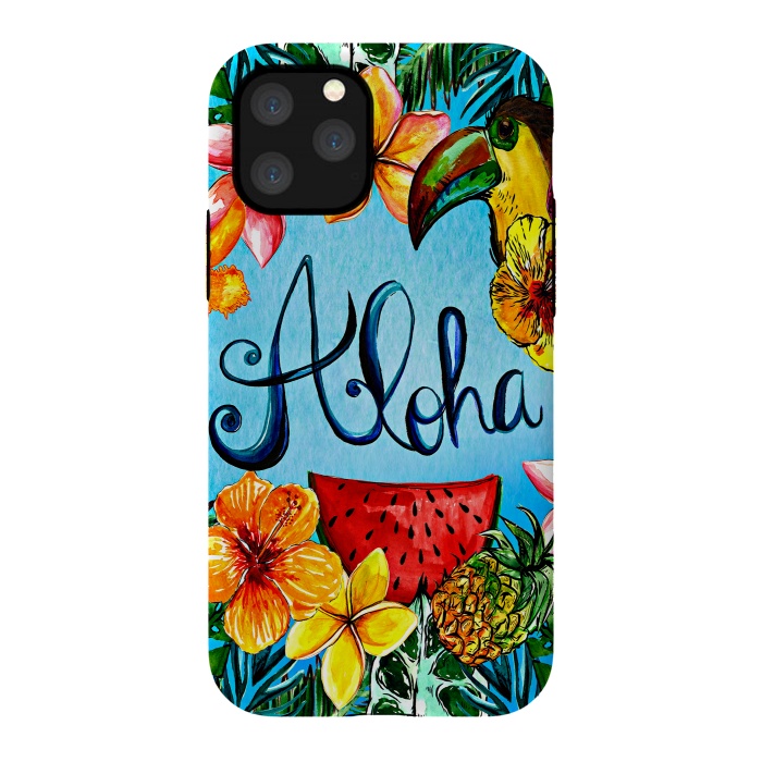 iPhone 11 Pro StrongFit Aloha Tropical Fruits by  Utart