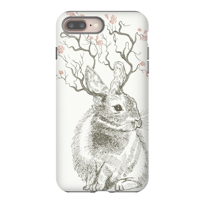 iPhone 7 plus StrongFit Forest Bunny by Rose Halsey