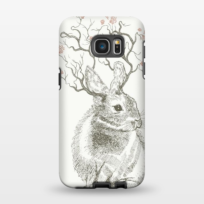 Galaxy S7 EDGE StrongFit Forest Bunny by Rose Halsey