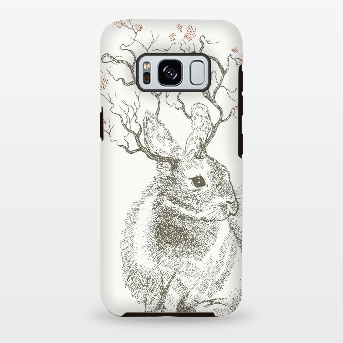 Galaxy S8 plus StrongFit Forest Bunny by Rose Halsey