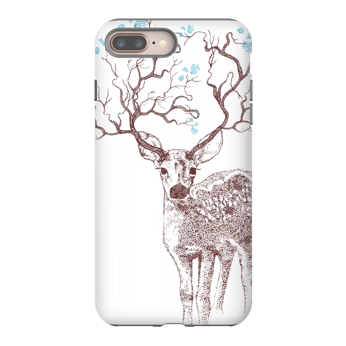 iPhone 7 plus StrongFit Forest Deer by Rose Halsey