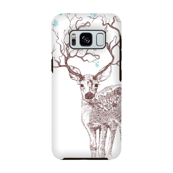 Galaxy S8 StrongFit Forest Deer by Rose Halsey