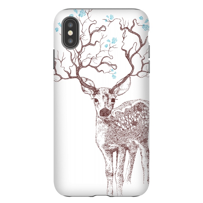 iPhone Xs Max StrongFit Forest Deer by Rose Halsey