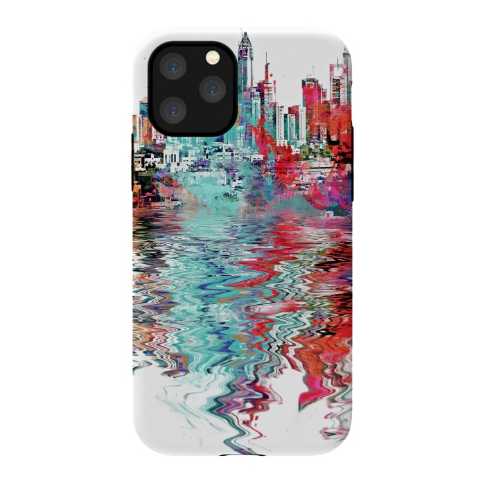 iPhone 11 Pro StrongFit Surreal City Skyline by Andrea Haase