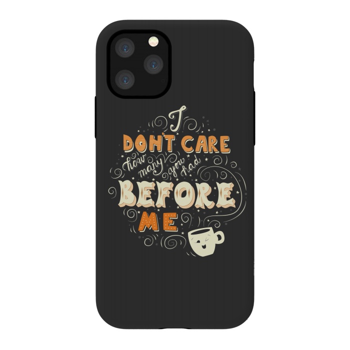 iPhone 11 Pro StrongFit Coffee typography funny design by Jelena Obradovic
