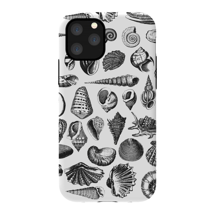 iPhone 11 Pro StrongFit Vintage Seashell Collection Black And White by Andrea Haase