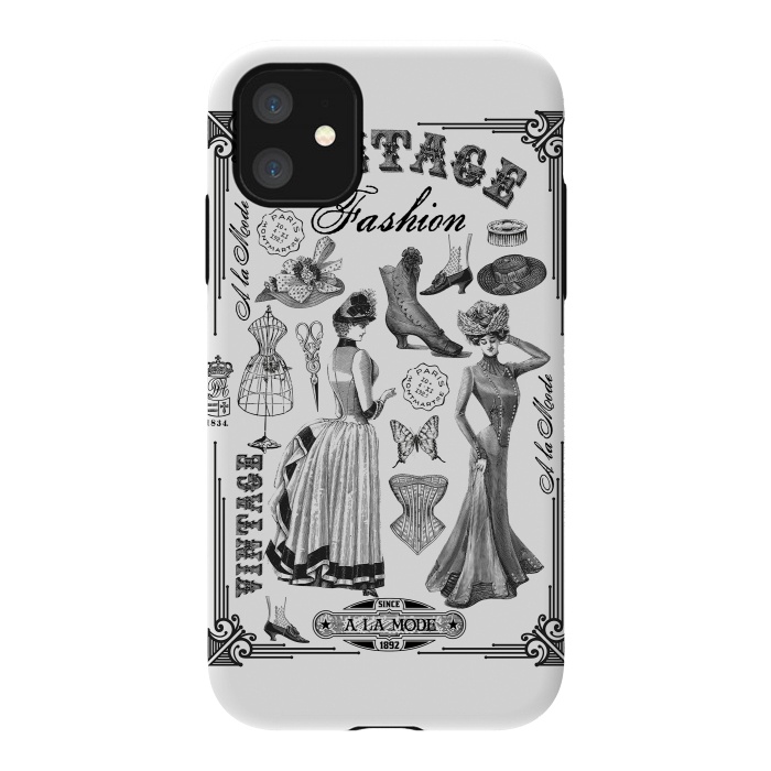 iPhone 11 StrongFit Vintage Fashion Ladies by Andrea Haase