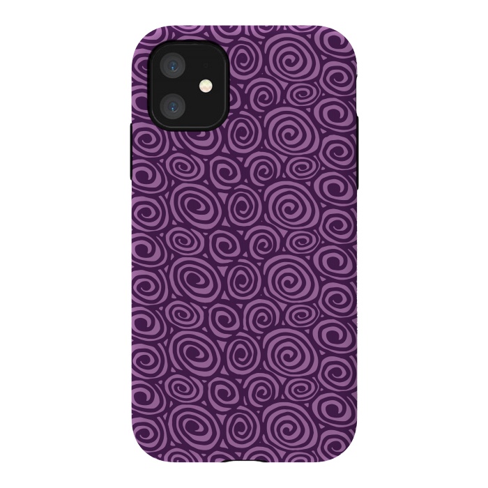 iPhone 11 StrongFit Spiral pattern by Laura Nagel