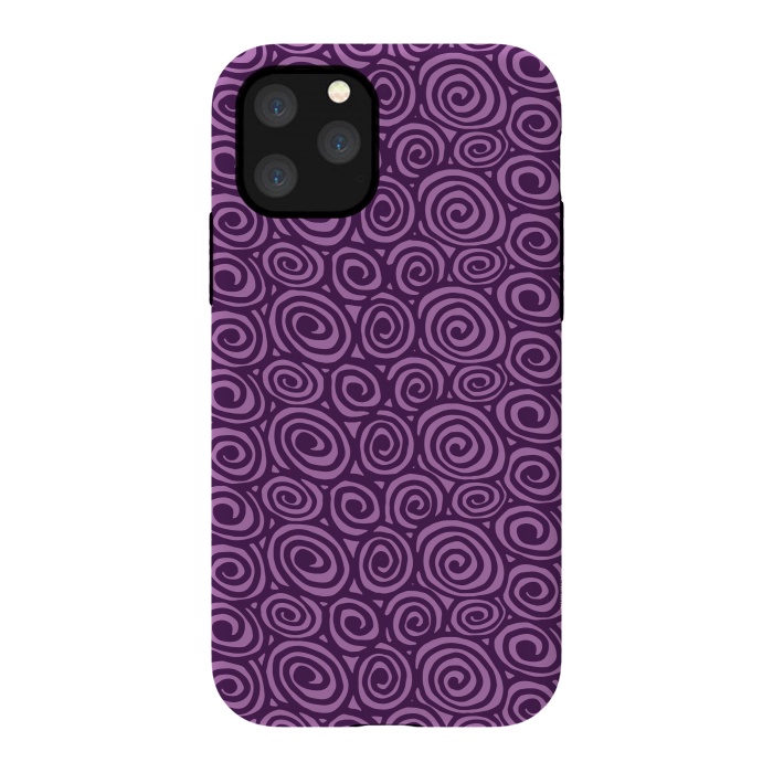 iPhone 11 Pro StrongFit Spiral pattern by Laura Nagel