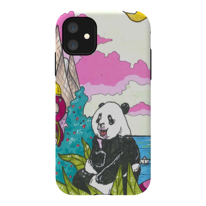 iPhone 11 StrongFit sugar panda by Varo Lojo