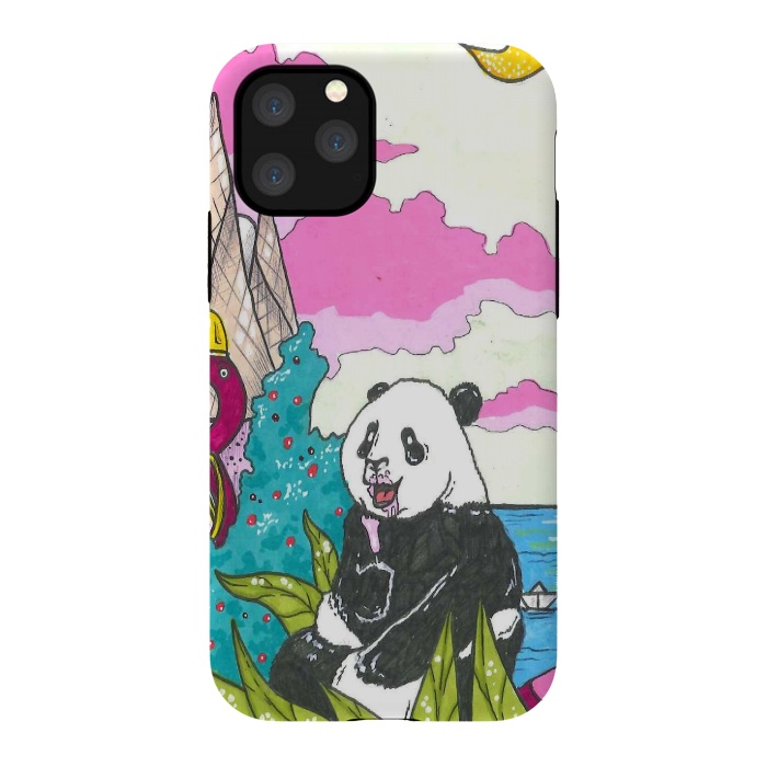 iPhone 11 Pro StrongFit sugar panda by Varo Lojo