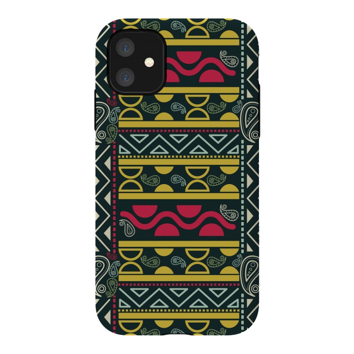iPhone 11 StrongFit colorful aztec  by TMSarts