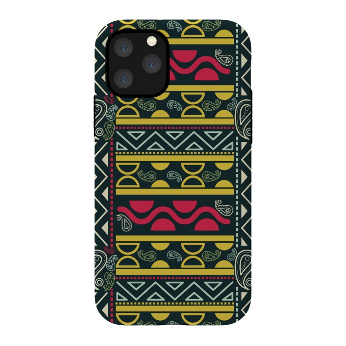 iPhone 11 Pro StrongFit colorful aztec  by TMSarts