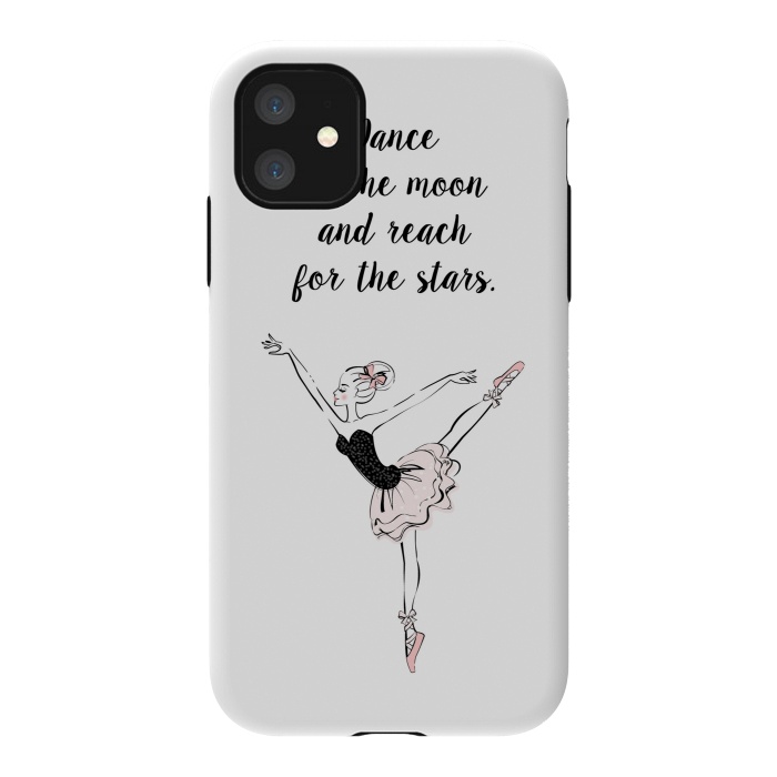 iPhone 11 StrongFit Little Ballerina Dance Quote by Martina
