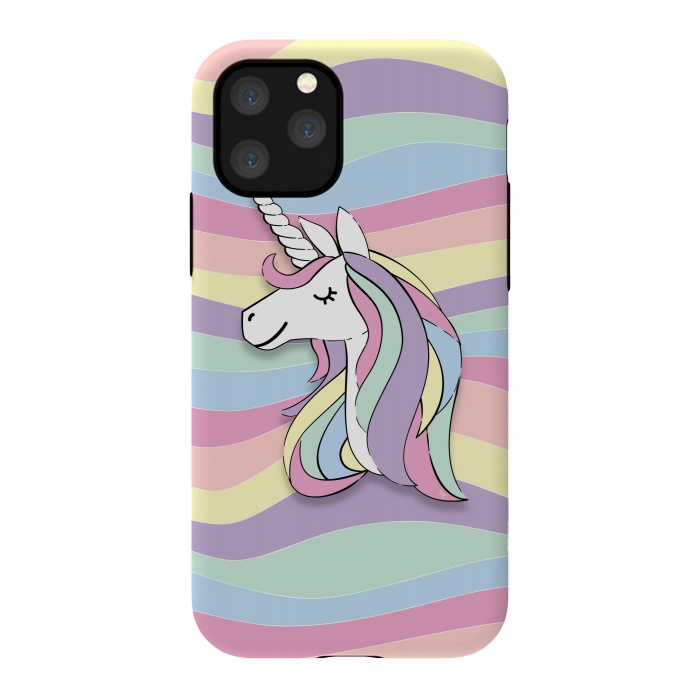 iPhone 11 Pro StrongFit Cute Rainbow Unicorn by Martina