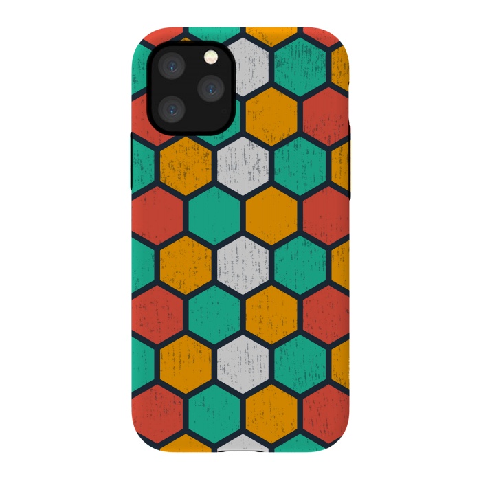iPhone 11 Pro StrongFit hexagonal tiles by TMSarts